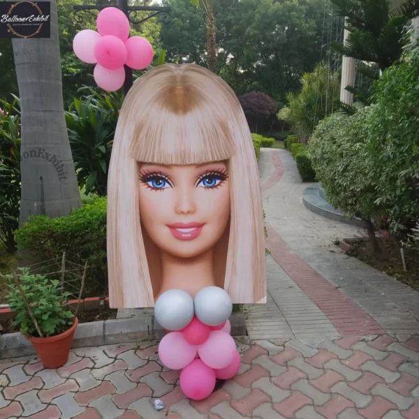 cutout Barbie Theme Girl Birthday decoration