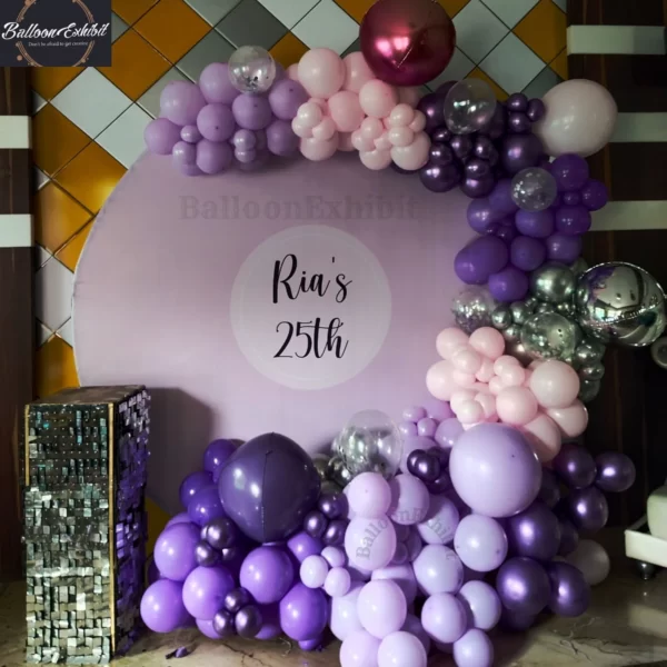 Purple Theme Ring Decoration