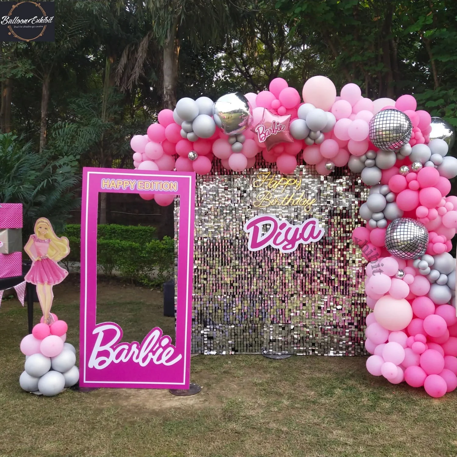 Barbie Theme Girl Birthday decoration - BalloonExhibit- Event planner and  Decorator in Delhi NCR