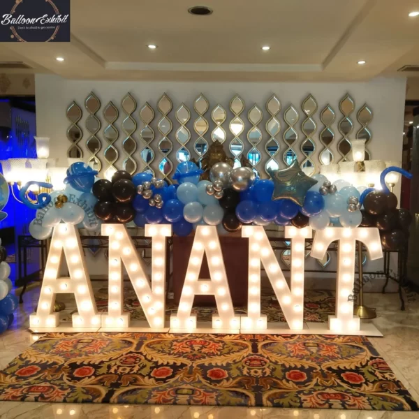 Marquee letter Space Theme Party Decoration