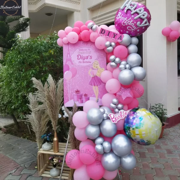 Welcome Board Barbie Theme Girl Birthday decoration