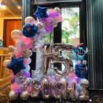 Girl Birthday Balloon Decoration at Home