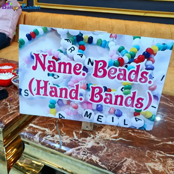 Name Beading and Name Hand Band Activity