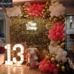 Golden Sequin Party Decor