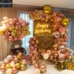 Premium Golden Sequin Backdrop for Birthday