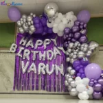 Purple Balloon Theme Decoration