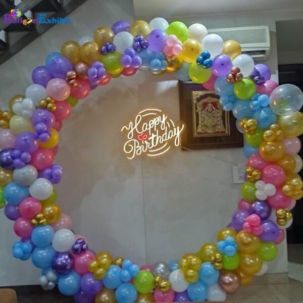 Colorful balloon ring Decoration