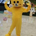 Yellow Teddy Bear Mascot for Birthday Party surprise
