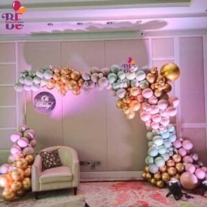 Premium Baby Shower Balloon Decoration at Home