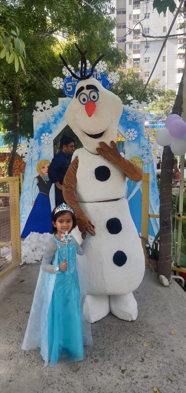 Frozen Olaf Mascot for Birthday Party