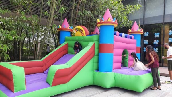 bouncy on rent for kid's party in delhi, gurgaon