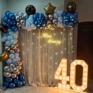 40 Birthday Celebration premium Balloon Decoration