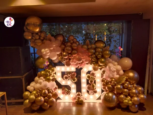 50th Birthday Balloon Decoration