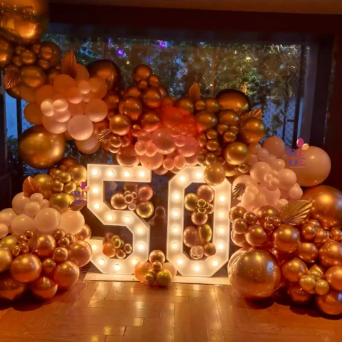 Best 50th Birthday Balloon Decoration – Elegant Milestone Celebrations