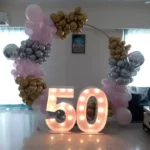 50th Birthday Balloon Ring Decoration