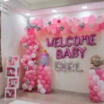 Baby Girl Welcome Decoration at home