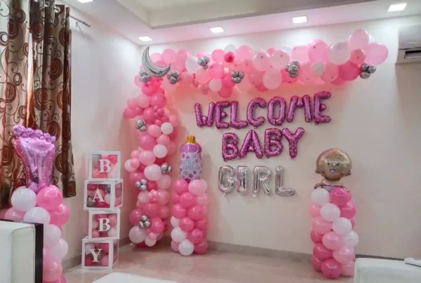 Baby Girl Welcome Decoration at home