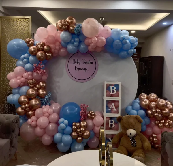 Baby Shower Teddy Theme Premium Ring Decor At Home