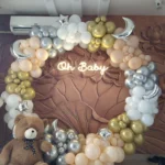 Baby Shower Teddy theme Balloon Ring Decor