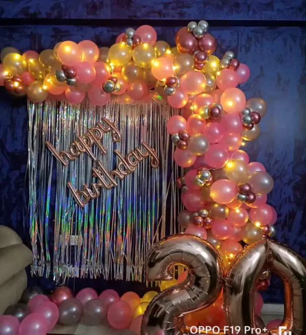 Balloon Birthday Decoration at Home