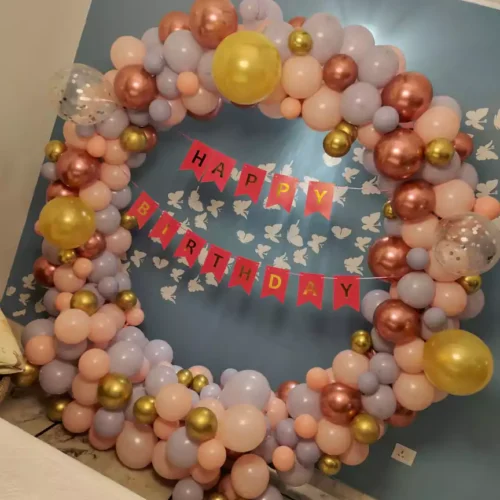 Balloon Ring Birthday Decoration – Stunning & Personalized