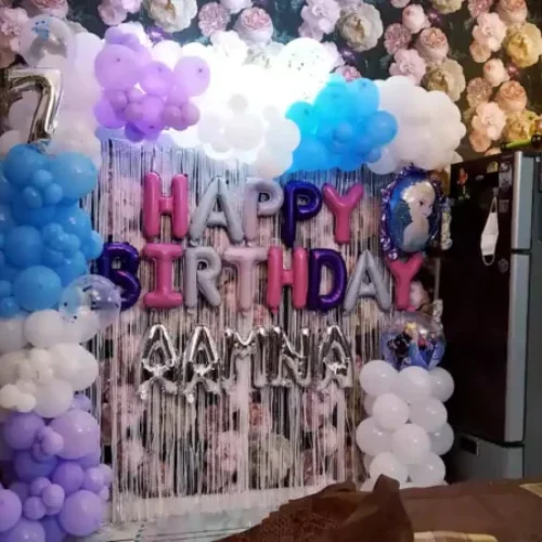 Frozen Theme Birthday Decoration at Home