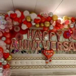 Happy Anniversary Room Decoration