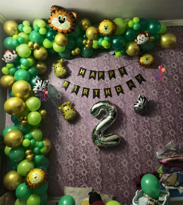 Jungle Theme Birthday Balloon home Decor