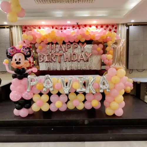 Minnie Mouse Theme Birthday Decor for Kid’s Party at Home