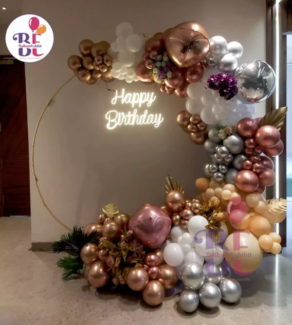 Premium Balloon Ring Decoration for Birthday Party