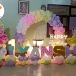 Princess Theme Balloon Ring Decoration for Kid Birthday