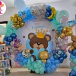 Welcome Baby Boy Teddy Bear theme At Home