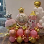 Welcome baby Girl Balloon Bouquet