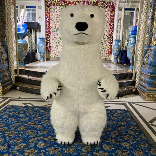 Inflatable Polar Bear Character for Party Entertainment | Book Now
