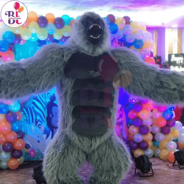 Hire Gorilla Mascot for Birthday Party Jungle Party Fun