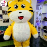 Yellow Tiger Mascot for Birthday Party