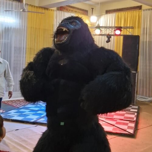 Black Gorilla Mascot for Birthday Party | Jungle Theme