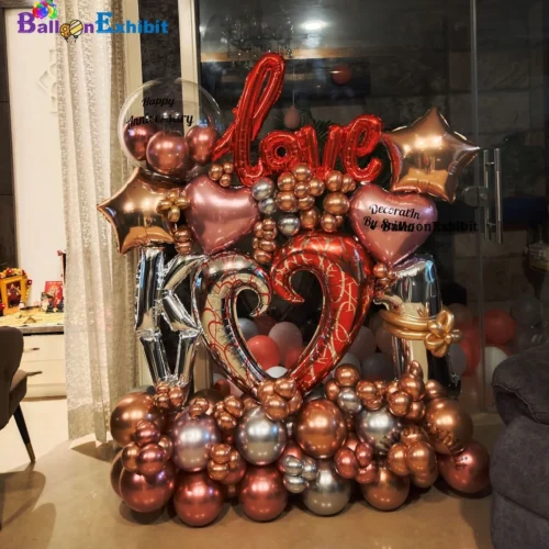 Love Balloon Bouquet for Anniversary | Romantic Surprise