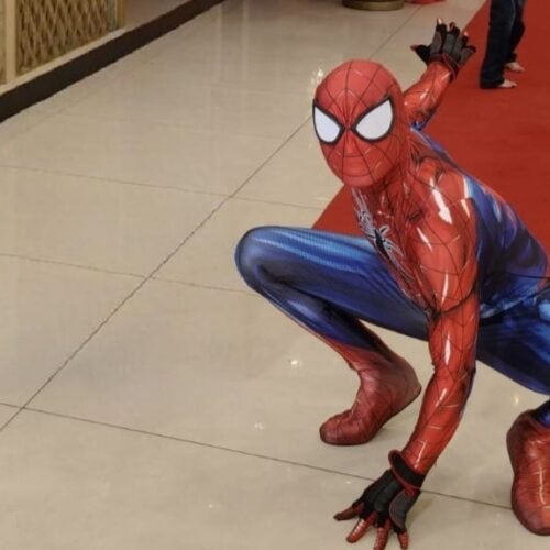 Professional Stunt Spiderman Performer
