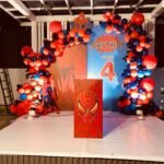 Spiderman theme balloon decoration