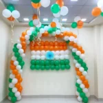 independence day decoration with balloons